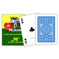''98'' pokerio kortos Modiano (mėlynos)